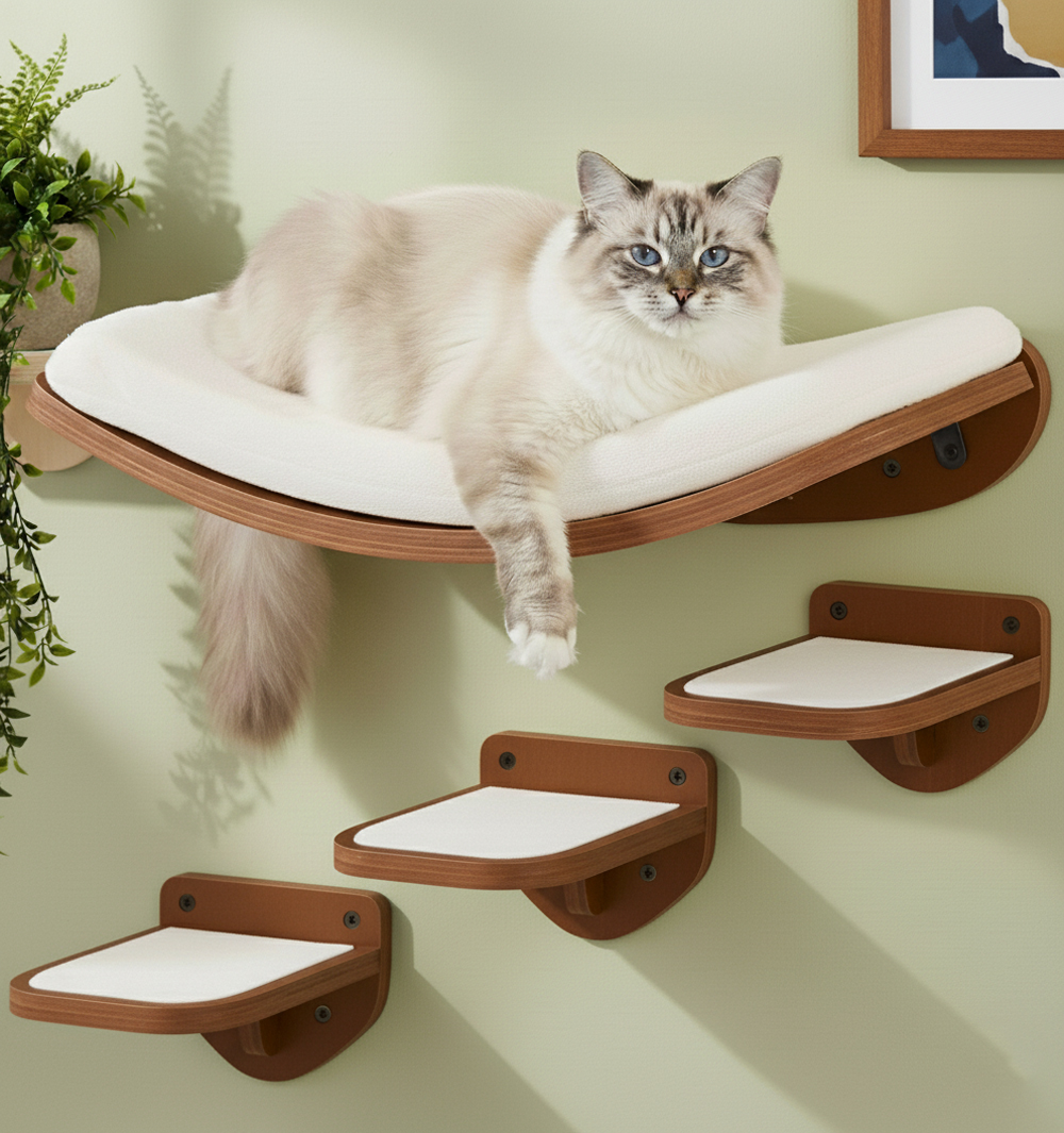 LAMOOSHIK Cat Wall Shelves
